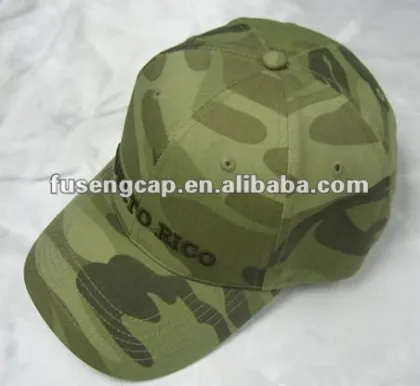 camouflage colour washed cotton military style caps