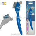 Brosse à dents pour dentier double face