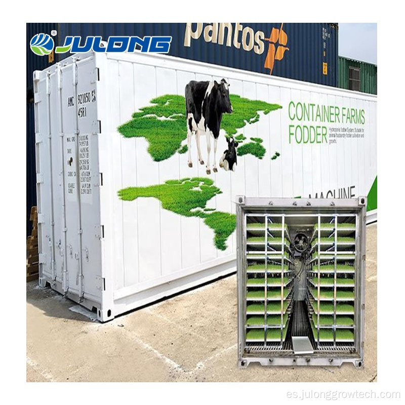 Smart Farm Fodder Grass Container Planta de invernadero