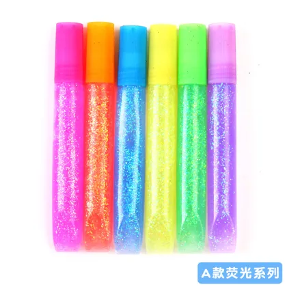 6 Color Gold Powder Glue Glitter Decoration DIY Painting Art Kits