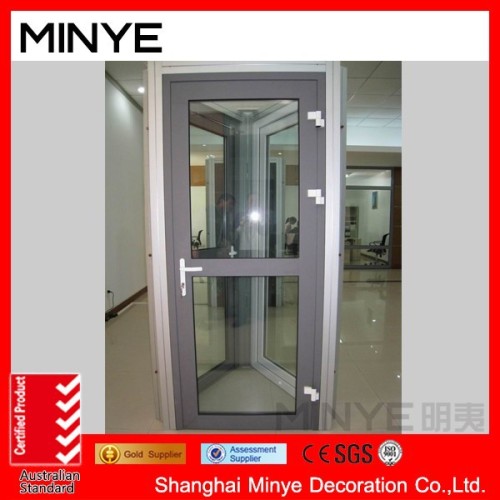 Double glazing glass door interior with beam/hinge interior door