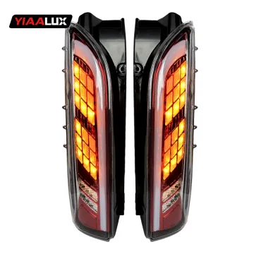 SMOKED Fiber Optic LED Sequential Taillights for Toyota Hiace 2005-2018