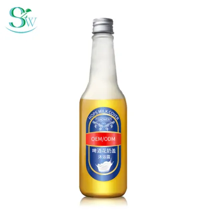Refreshing beer spa shower gel for dry skin
