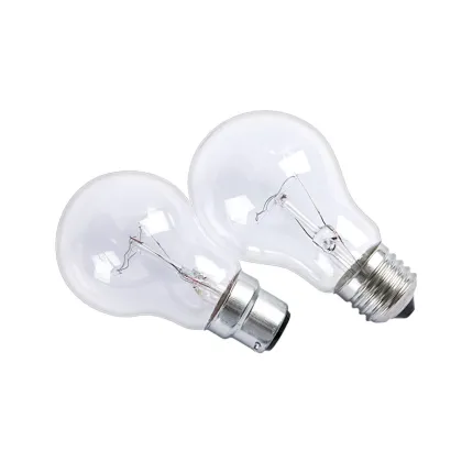 220V Round Clear Incandescent Light Bulbs: 40W-500W E27 B22 General Lighting