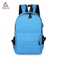 Gray School Anti Theft Bag USB Mengecas Backpack