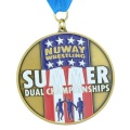 Design logotipo em branco Medalhas Maratona de esmalte personalizada Running Sports Medals