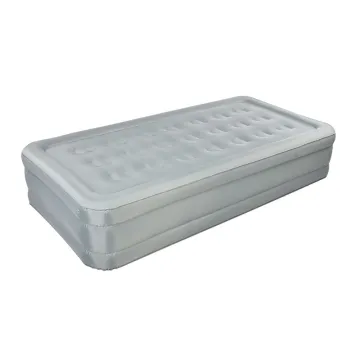 Air bed with built in pump single airbed