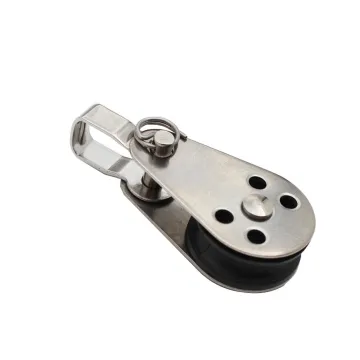 Marine Stainless Steel Nylon Pulley 59x26mm Pulley Blocks for Kayak Boat and Rope Running