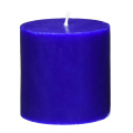 Bougie de pilier magique de cire de paraffine de couleur bleue spirituelle