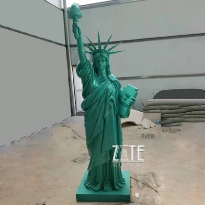Outdoor decoration life size fiberglass resin liberty statue