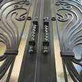 French Wrought Iron Door Security Entrance Double Doors