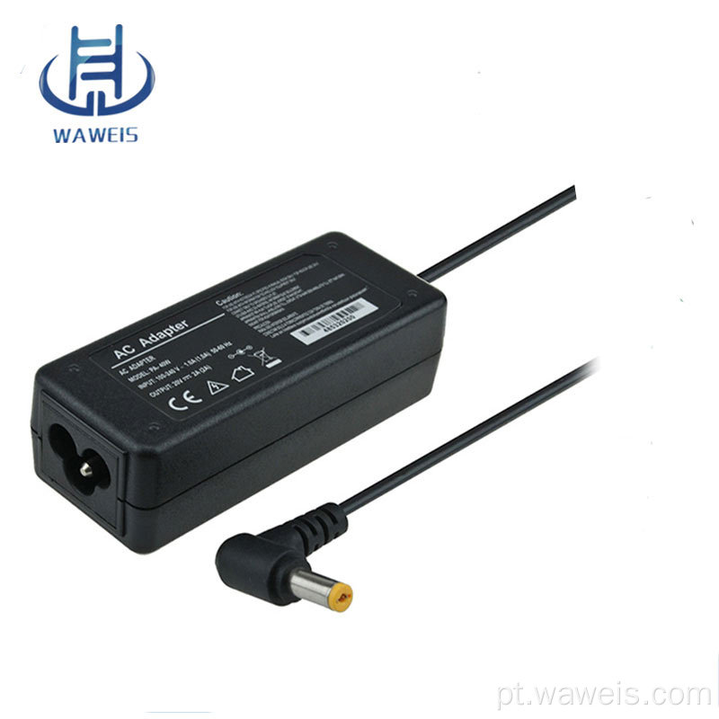 Mini adaptador de energia 19v 1.58a 30w para hp