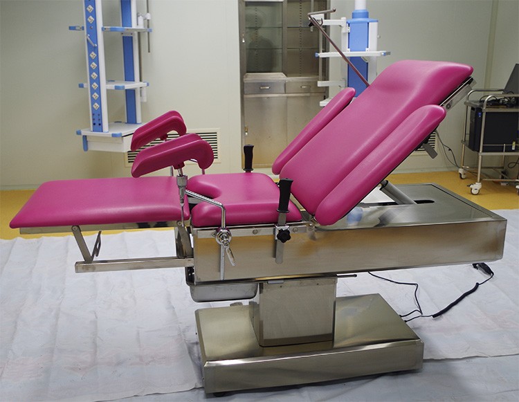 304 Stainless Steel Structure Gynecological Bed