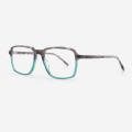 Rectangular Laminated Acetate Men's Optical Frames 23A3058