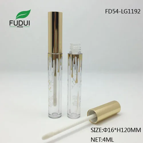 3.5ML Empty Aluminum Round Cosmetic Lip Gloss Tube