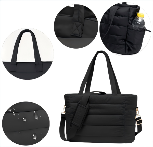 Beg tote kalis air fesyen wanita tersuai Custom women's fashion waterproof tote bag