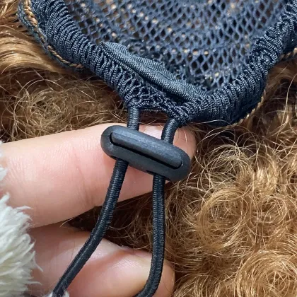 Wholesale Kinky Curly Clip afro hair bun Synthetic Hair pieces Chignon Fluffy Wig Synthetic Afro Curly Puff Hair Buns