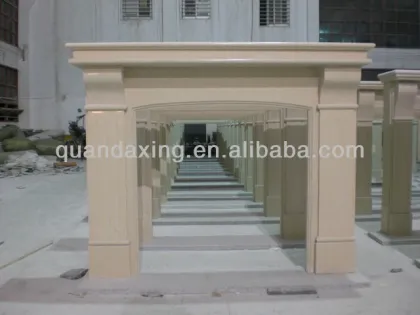 Marble Fireplace Factory,Beige Fireplace Mantel,Fire Place Surround
