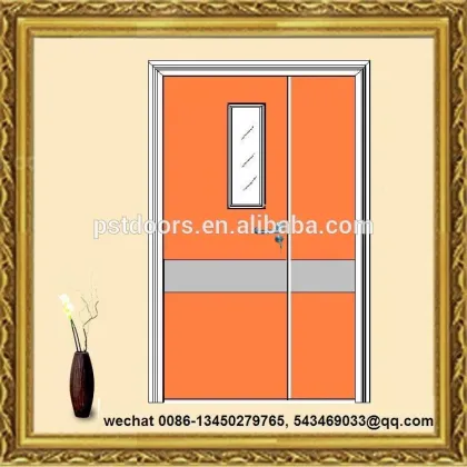 2 hours fire duration fire rated door, hotel security steel door
