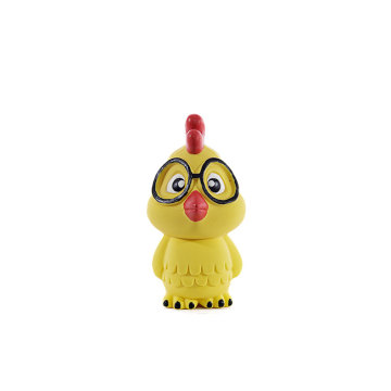 Latex Pet Squeak Chicken Dog Chewing Toy