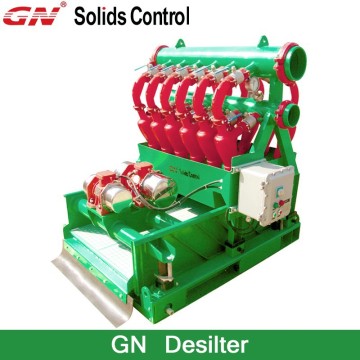 GN Desilter with Bottom Shale Shaker / Oil Drilling Mud Hydrocyclone Desilter Cleaner