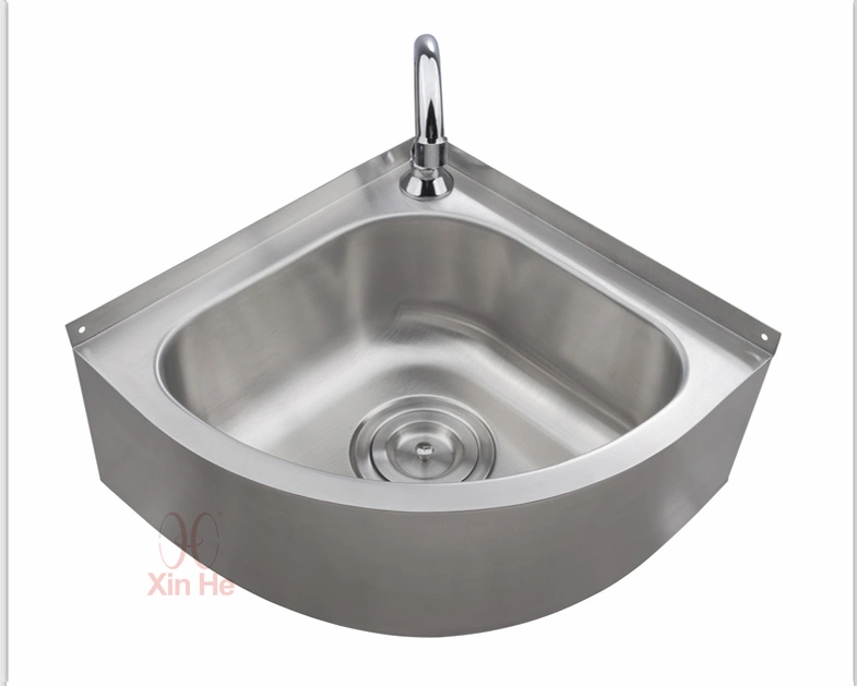 Stainless Steel Triangle Wash Basin Thick Small Sink Corner Wall Usa Stock