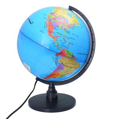 LED Illuminated English Globe for World Geography Learning and Wholesale