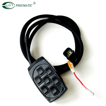 Rocker Air Ride Switch Suspension Controller with Braided Harness Line