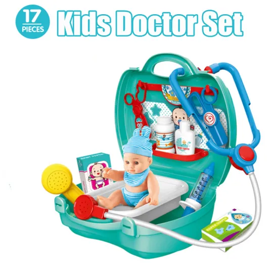 Kid Doctor Toy Set Simulation Family Doctor Nurse Medical Kit Toy Pretend Play Hospital Medicine Accessorie Children Toy Droship
