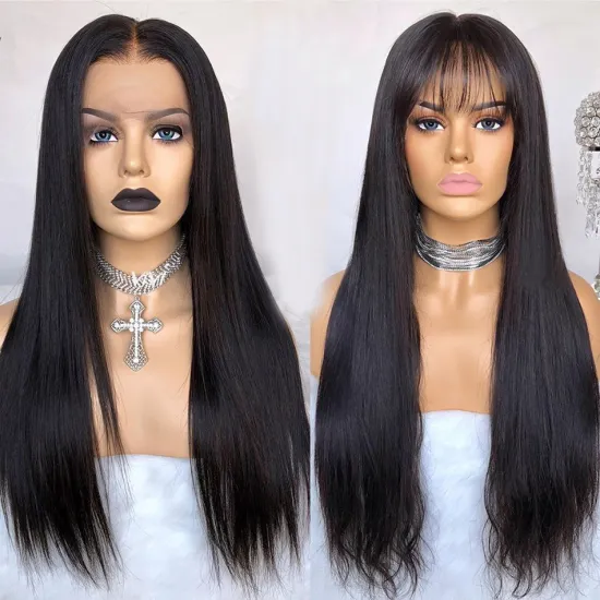 Wholesale Lace Wig Vendors Glueless Swiss Hd Lace Frontal Wig For Black Women Transparent Raw Indian Human Hair Lace Front Wig