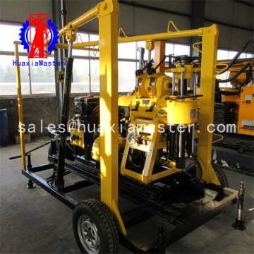 XYX-130 wheeled hydraulic core drilling rig / cheap price-Drill 130m deep mobile small hydraulic water well drilling rig for sal