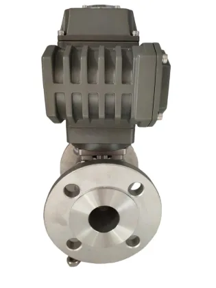 Electric flanged ball valve