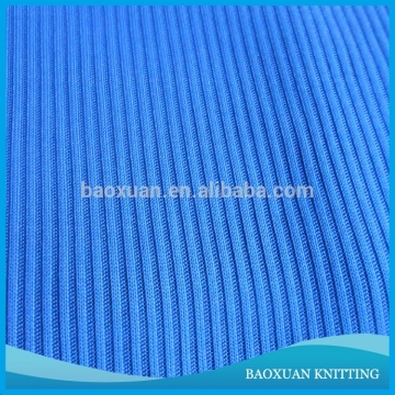 100% polyester 2x2 rib knit fabric
