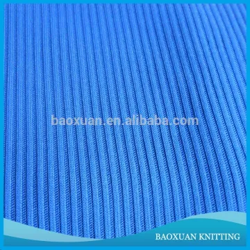 100% polyester 2x2 rib knit fabric