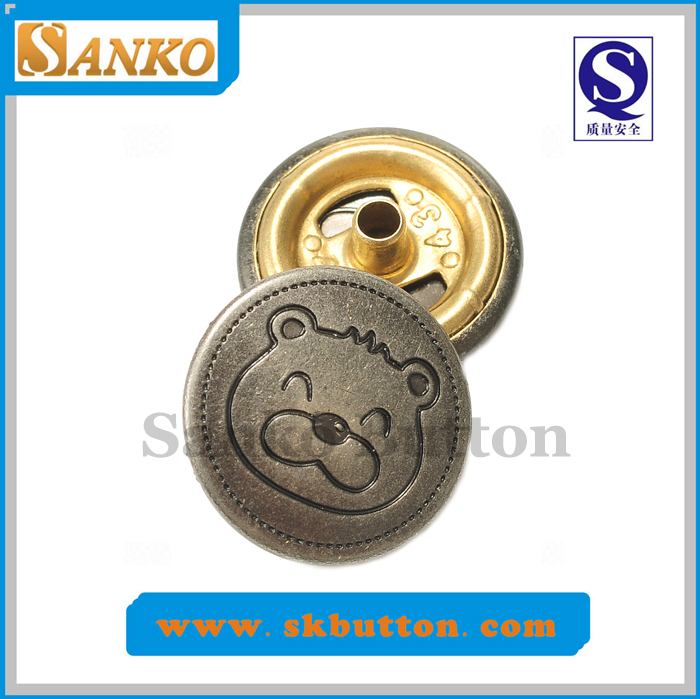 New Design Alloy Ring Snap Button