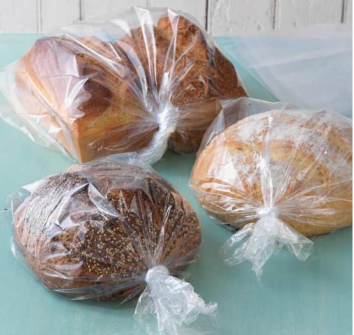 Clear Flat Bags for Bread