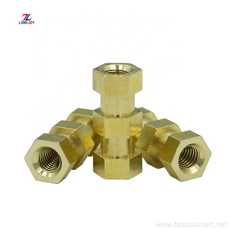 no burr brass head hex flat nut