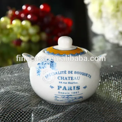 Elegant New Bone China Ceramic Tea Pot Coffee Pot Sugar Pot Milk Pot