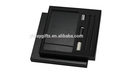 Boxed business promotional leather gift set