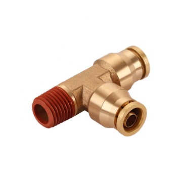 DOT Brass Push in Swivel Male Branch Tee Air Fitting