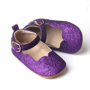 Chaussures de robe à orteils larges chaussures de robe glitter