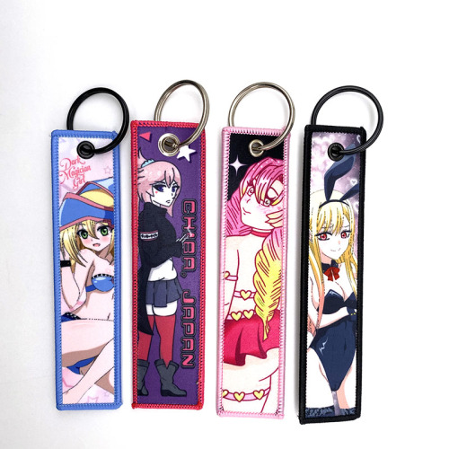 Hot Selling Personalized Anime Fabric Keychain