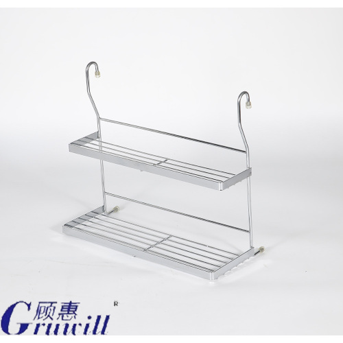 Space storage rack double layer kitchen storage rack