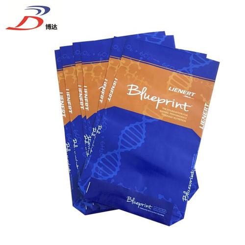 BOPP Laminated Block Bottom Animal Feed Bag