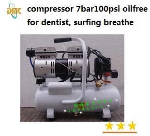 Oil Free Air Compressor for Dentist, Painting, Wholesell Price