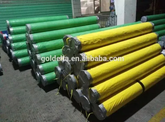 PE woven fabric with color stripes