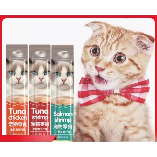 Deliciosas tiras de gatos naturais lanches para gatos