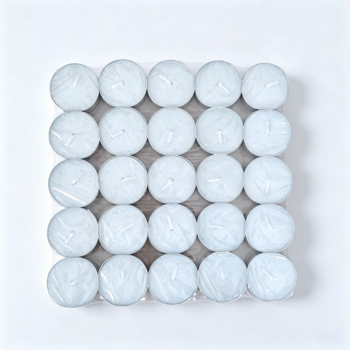 Wholesale smokeless clean burning 25 pack Tealight Candles