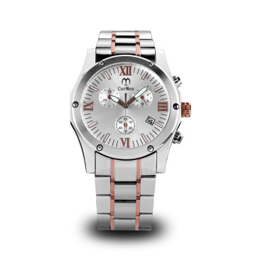 quartz movement wristwatch for men