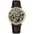 Reloj de muñeca de acero inoxidable de piedra natural del hombre